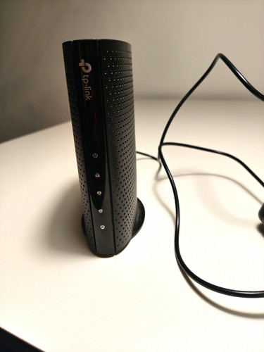 Link black cable - black, modem